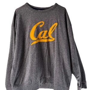 UC Berkeley CAL Crewneck Sweatshirt Size XL Unisex Grey Yellow NWOT VINTAGE Y2K